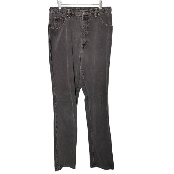 Lands End Gray 100% Cotton High-Waisted Straight Fit Leg Women's Size 16 Tall - Picture 1 of 5